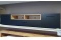 Έπιπλο Τηλεόρασης Anette 198cm – Μαύρο Ματ & χρώμα Δρυός Artisan 
