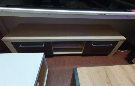 Έπιπλο Τηλεόρασης Helix 160cm – Sonoma Light & Dark | Bazaar