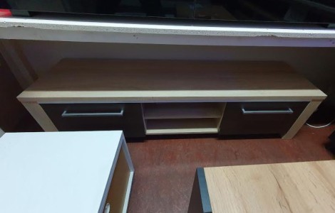 Έπιπλο Τηλεόρασης Helix 160cm – Sonoma Light & Dark | Bazaar