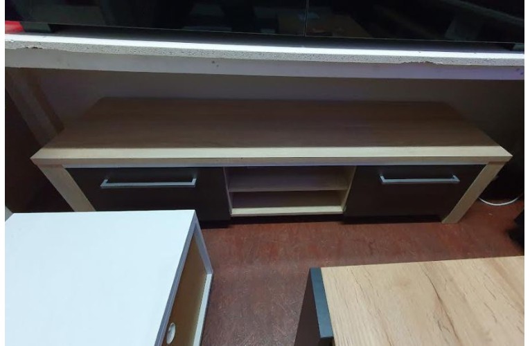 Έπιπλο Τηλεόρασης Helix 160cm – Sonoma Light & Dark | Bazaar
