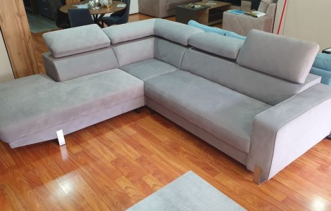Γωνιακός Καναπές Jeff 275x260cm – Γκρι (Αριστερή Γωνία) | Προσφορά Bazaar