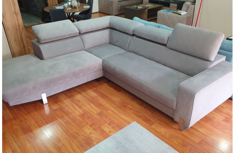 Γωνιακός Καναπές Jeff 275x260cm – Γκρι (Αριστερή Γωνία) | Προσφορά Bazaar
