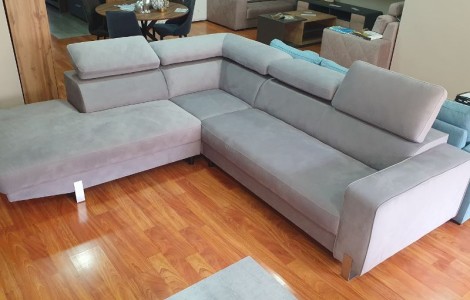 Γωνιακός Καναπές Jeff 275x260cm – Γκρι (Αριστερή Γωνία) | Προσφορά Bazaar