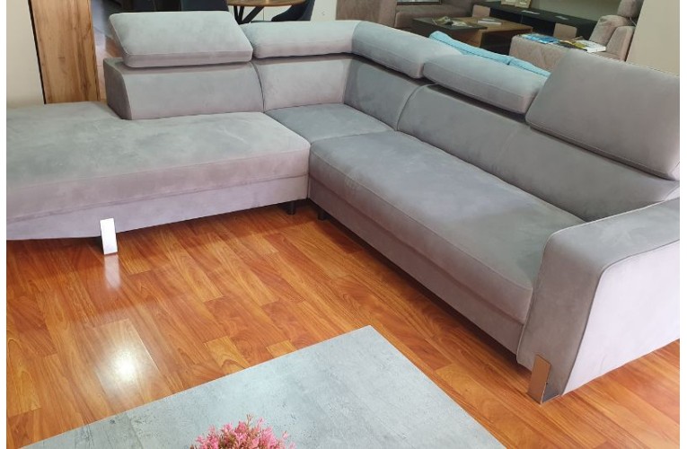 Γωνιακός Καναπές Jeff 275x260cm – Γκρι (Αριστερή Γωνία) | Προσφορά Bazaar