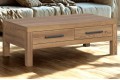 Τραπεζάκι Σαλονιού Balin 110x60cm χρώμα δρυός SIBU με συρτάρια