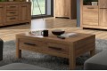 Τραπεζάκι Σαλονιού Balin 110x60cm χρώμα δρυός SIBU με συρτάρια