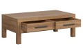 Τραπεζάκι Σαλονιού Balin 110x60cm χρώμα δρυός SIBU με συρτάρια