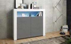 Μπουφές APIS 2D Λευκός - Γκρι Μπουφές APIS 2D Λευκός - Γκρι