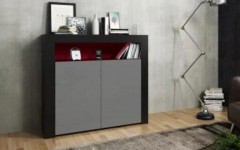 Μπουφές APIS 2D Μαύρος - Γκρι Μπουφές APIS 2D Μαύρος - Γκρι