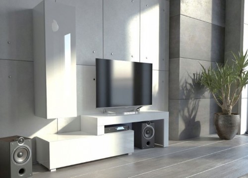 Σύνθετο σαλονιού MILANO 108-200 ΛΕΥΚΟ