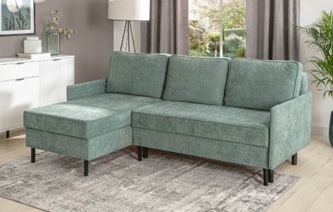 Γωνιακός Καναπές Κρεβάτι Nelly 217X150 με 2 Αποθηκευτικούς Χώρους Σενίλ Ύφασμα Γωνιακός Καναπές Κρεβάτι Nelly 217X150 με 2 Αποθηκευτικούς Χώρους Σενίλ Ύφασμα