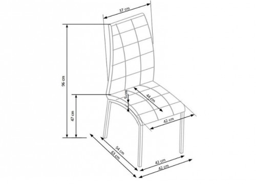 Καρέκλα 186 Γκρι λευκή Καρέκλα 186 Γκρι λευκή