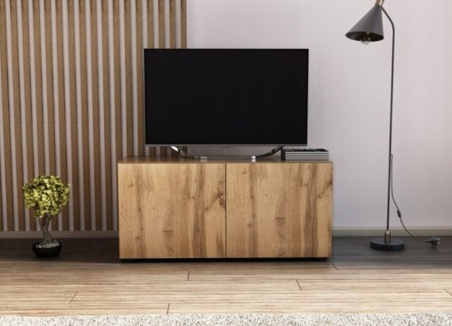 Έπιπλο TV BASIC 100 χρώμα δρυός wotan κρεμαστό ή δαπέδου