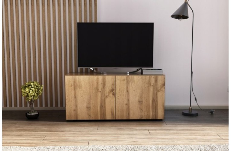 Έπιπλο TV BASIC 100 χρώμα δρυός wotan κρεμαστό ή δαπέδου