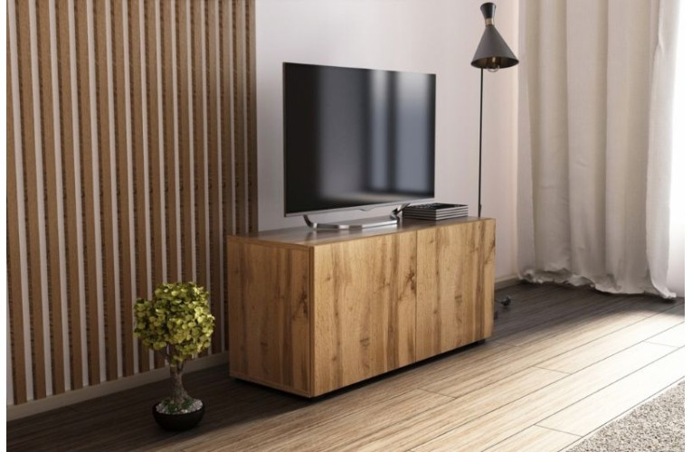 Έπιπλο TV BASIC 100 χρώμα δρυός wotan κρεμαστό ή δαπέδου