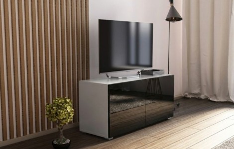 Έπιπλο TV BASIK 100 λευκό μαύρο κρεμαστό ή δαπέδου