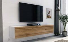 Έπιπλο TV MODUL 160 λευκό - χρώμα δρυός κρεμαστό Έπιπλο TV MODUL 160 λευκό - χρώμα δρυός κρεμαστό
