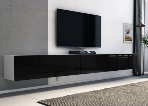 Έπιπλο TV MODUL 265 λευκό - μαύρο κρεμαστό