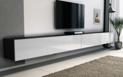 Έπιπλο TV MODUL 320 μαύρο - λευκό κρεμαστό Έπιπλο TV MODUL 320 μαύρο - λευκό κρεμαστό