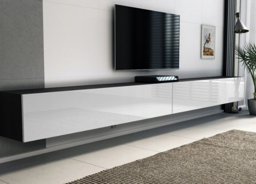 Έπιπλο TV MODUL 320 μαύρο - λευκό κρεμαστό