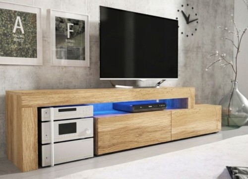 'Επιπλο TV MILANO 148-280 χρώμα δρυός