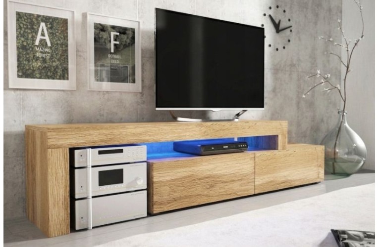 'Επιπλο TV MILANO 148-280 χρώμα δρυός