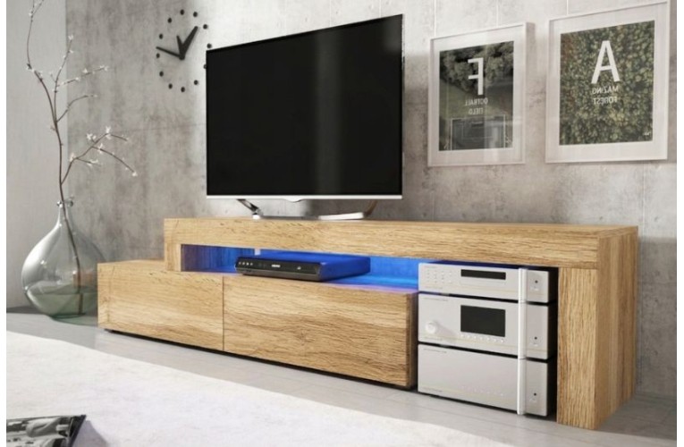'Επιπλο TV MILANO 148-280 χρώμα δρυός