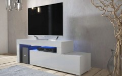 Έπιπλο TV MILANO 108-200 Λευκό γωνιακό επεκτεινόμενο Έπιπλο TV MILANO 108-200 Λευκό γωνιακό επεκτεινόμενο