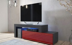 Έπιπλο TV MILANO 108-200 Μαύρο-Μπορντό γωνιακό επεκτεινόμενο Έπιπλο TV MILANO 108-200 Μαύρο-Μπορντό γωνιακό επεκτεινόμενο