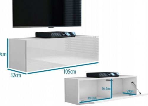 Έπιπλο TV MODUL 105 λευκό κρεμαστό