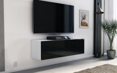 Έπιπλο TV MODUL 105 λευκό - μαύρο κρεμαστό Έπιπλο TV MODUL 105 λευκό - μαύρο κρεμαστό