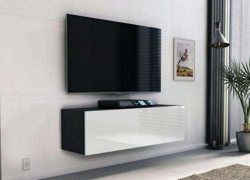 Έπιπλο TV MODUL 105 μαύρο - λευκό κρεμαστό