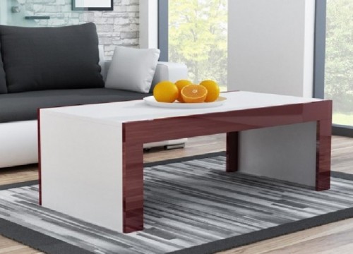 Τραπεζάκι σαλονιού APIS 2 Λευκό Μπορντό Τραπεζάκι σαλονιού APIS 2 Λευκό Μπορντό