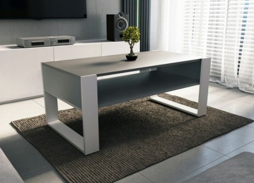 Τραπεζάκι σαλονιού LOFT 120  γκρι - λευκό Τραπεζάκι σαλονιού LOFT 120  γκρι - λευκό