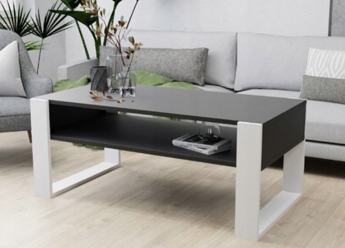 Τραπεζάκι σαλονιού LOFT 120  γκρι - λευκό Τραπεζάκι σαλονιού LOFT 120  γκρι - λευκό