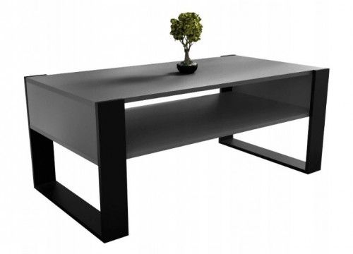 Τραπεζάκι σαλονιού LOFT 120  γκρι - μαύρο Τραπεζάκι σαλονιού LOFT 120  γκρι - μαύρο