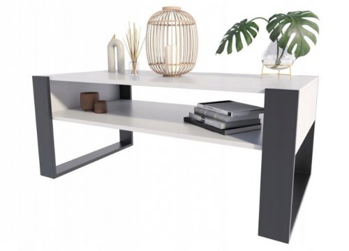 Τραπεζάκι σαλονιού LOFT 120 λευκό - γκρι Τραπεζάκι σαλονιού LOFT 120 λευκό - γκρι