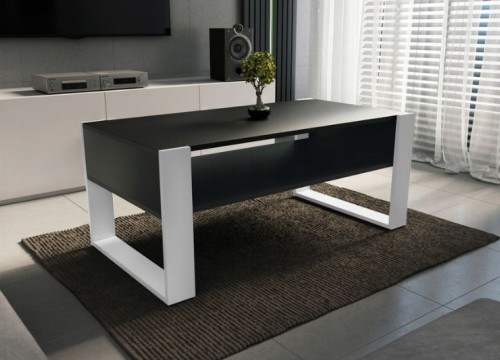 Τραπεζάκι σαλονιού LOFT 120 μαύρο - λευκό Τραπεζάκι σαλονιού LOFT 120 μαύρο - λευκό