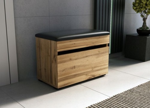 Παπουτσοθήκη κάθισμα LOFT 60 σε χρώμα δρυός Παπουτσοθήκη κάθισμα LOFT 60 σε χρώμα δρυός