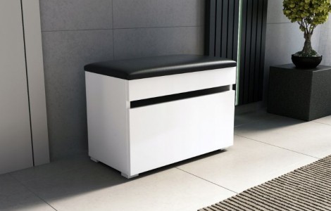 Παπουτσοθήκη κάθισμα LOFT 60 λευκή Παπουτσοθήκη κάθισμα LOFT 60 λευκή