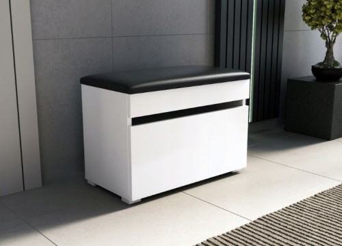 Παπουτσοθήκη κάθισμα LOFT 60 λευκή Παπουτσοθήκη κάθισμα LOFT 60 λευκή