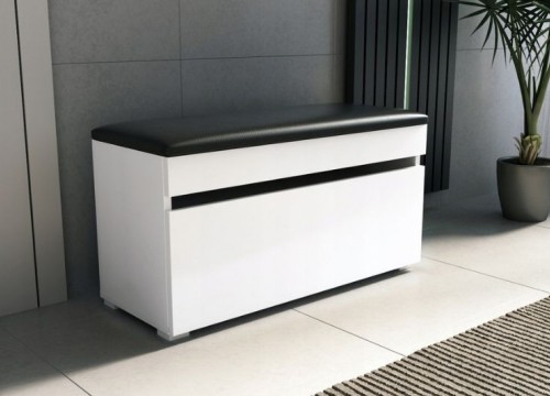 Παπουτσοθήκη κάθισμα LOFT 80 λευκή Παπουτσοθήκη κάθισμα LOFT 80 λευκή