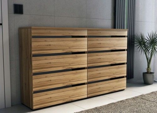 Παπουτσοθήκη ψηλή LOFT 160 χρώμα δρυός