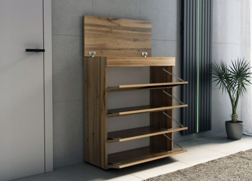 Παπουτσοθήκη ψηλή LOFT 80 χρώμα δρυός Παπουτσοθήκη ψηλή LOFT 80 χρώμα δρυός