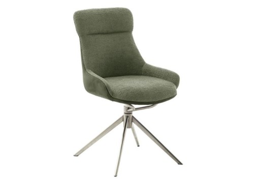 Καρέκλα Τραπεζαρίας Pelion E Λαδί Περιστρεφόμενη με μεταλλική βάση Καρέκλα Τραπεζαρίας Pelion E Λαδί Περιστρεφόμενη με μεταλλική βάση