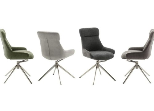 Καρέκλα Τραπεζαρίας Pelion E Λαδί Περιστρεφόμενη με μεταλλική βάση Καρέκλα Τραπεζαρίας Pelion E Λαδί Περιστρεφόμενη με μεταλλική βάση