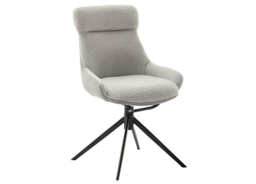 Καρέκλα Τραπεζαρίας PELION S Ανοιχτό Γκρι Υφασμάτινη με Μεταλλική Μαύρη Βάση & Περιστρεφόμενο Κάθισμα 360° Καρέκλα Τραπεζαρίας PELION S Ανοιχτό Γκρι Υφασμάτινη με Μεταλλική Μαύρη Βάση & Περιστρεφόμενο Κάθισμα 360°