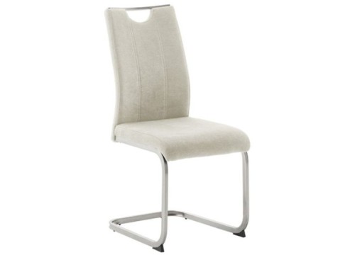 Καρέκλα τραπεζαρίας TERESA E Καπουτσίνο με inox πόδι Καρέκλα τραπεζαρίας TERESA E Καπουτσίνο με inox πόδι