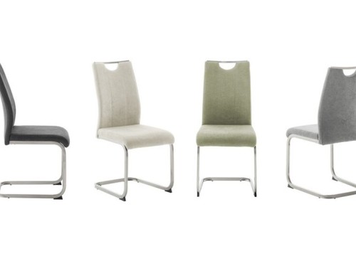 Καρέκλα τραπεζαρίας TERESA E Καπουτσίνο με inox πόδι Καρέκλα τραπεζαρίας TERESA E Καπουτσίνο με inox πόδι