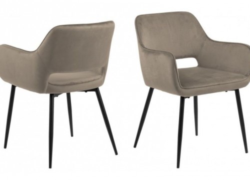 Καρέκλα τραπεζαρίας LORA γκρι μπεζ Καρέκλα τραπεζαρίας LORA γκρι μπεζ